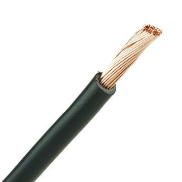 Aansluitdraad 16mm2 zwart per meter