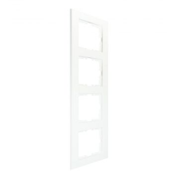 EMAT Quadro55 (by Kopp) afdekraam 4-voudig - zuiver wit mat (4088051)