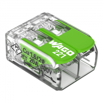 Wago lasklem 2-voudig 4mm² 100 stuks (221-422)