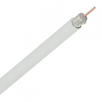 Bedea Telass100 coax kabel PVC wit - per meter (10300100)