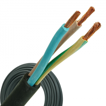 Neopreen kabel H07RN-F 3x2.5mm² per rol 100 meter