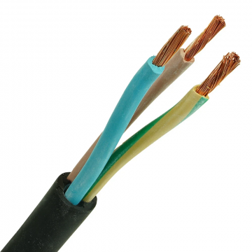 Neopreen kabel H07RN-F 3x2.5mm² per meter