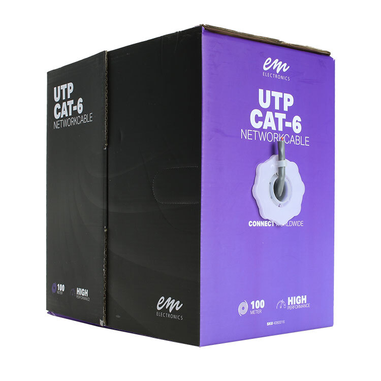 Miniatuur van EMhub UTP CAT6 kabel rol van 100 meter