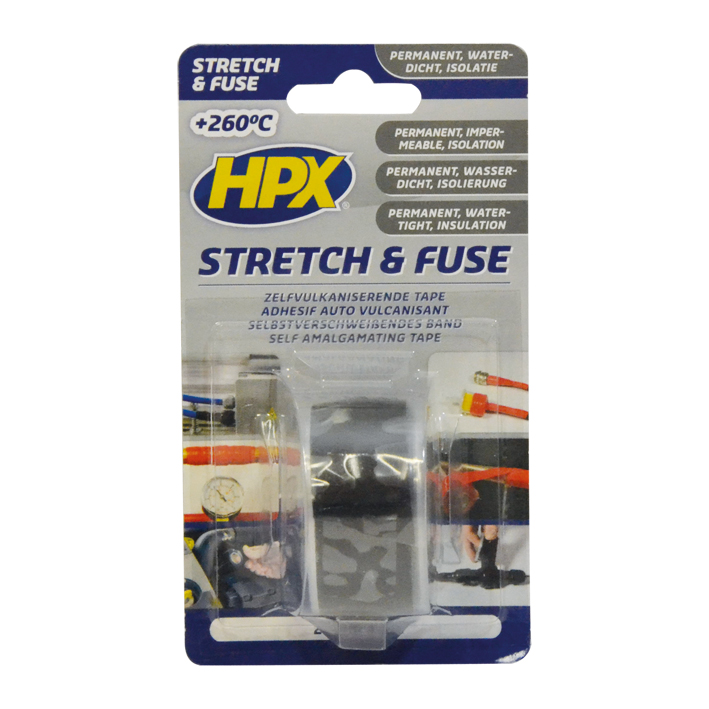 Miniatuur van HPX stretch & fuse 25mm x 3 meter zwart (SZ2503)