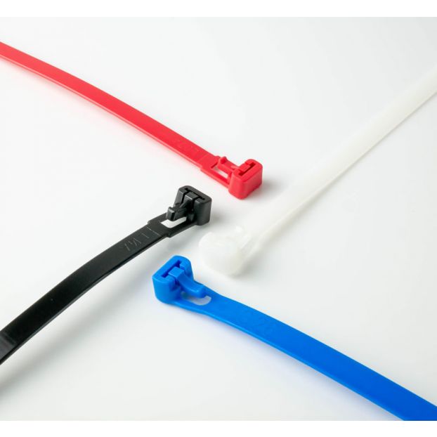 Miniatuur van WKK tie wraps 4.8x370mm (UVbestendig) hersluitbaar zwart - per 100 stuks (118226071)